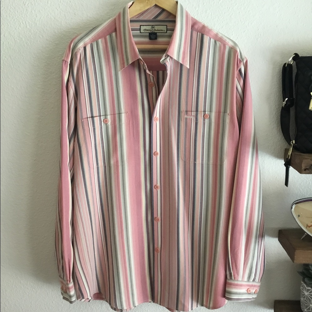 Tommy Bahama striped long sleeve button down